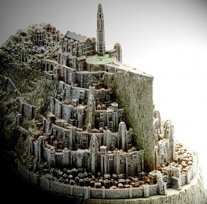 Maquette de la ville de Minas Tirith