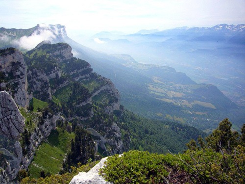 paysage avec perspective atmosphérique