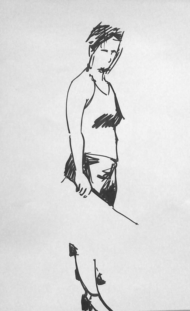 croquis personnage croquis personnage de profil