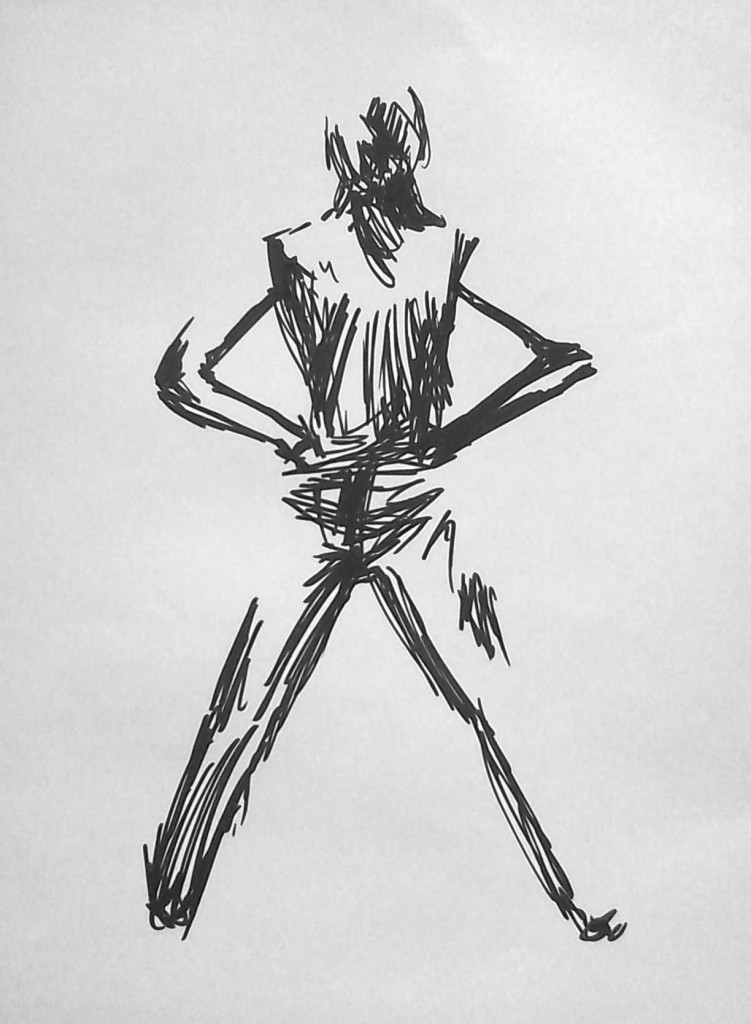 croquis personnage croquis personnage debout de dos