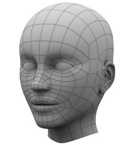 visage en 3D
