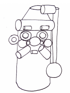 Dessin Père Noël Formes primaires dessin simplifié portrait
