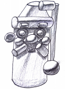 Dessin Père Noël Ombres formes primaires dessin pere noel