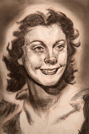Positionnement des valeurs moyennes sur le portrait Construction portrait étape 5
