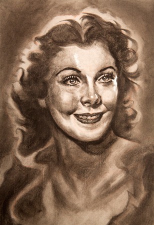 Création des reflets avec la gomme électrique Dessiner un visage réaliste : Construction portrait étape 7