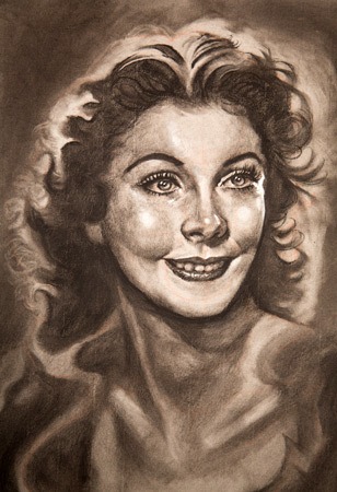 Crayon blanc pour mettre en valeur les formes Dessiner un visage réaliste : Construction portrait étape 7