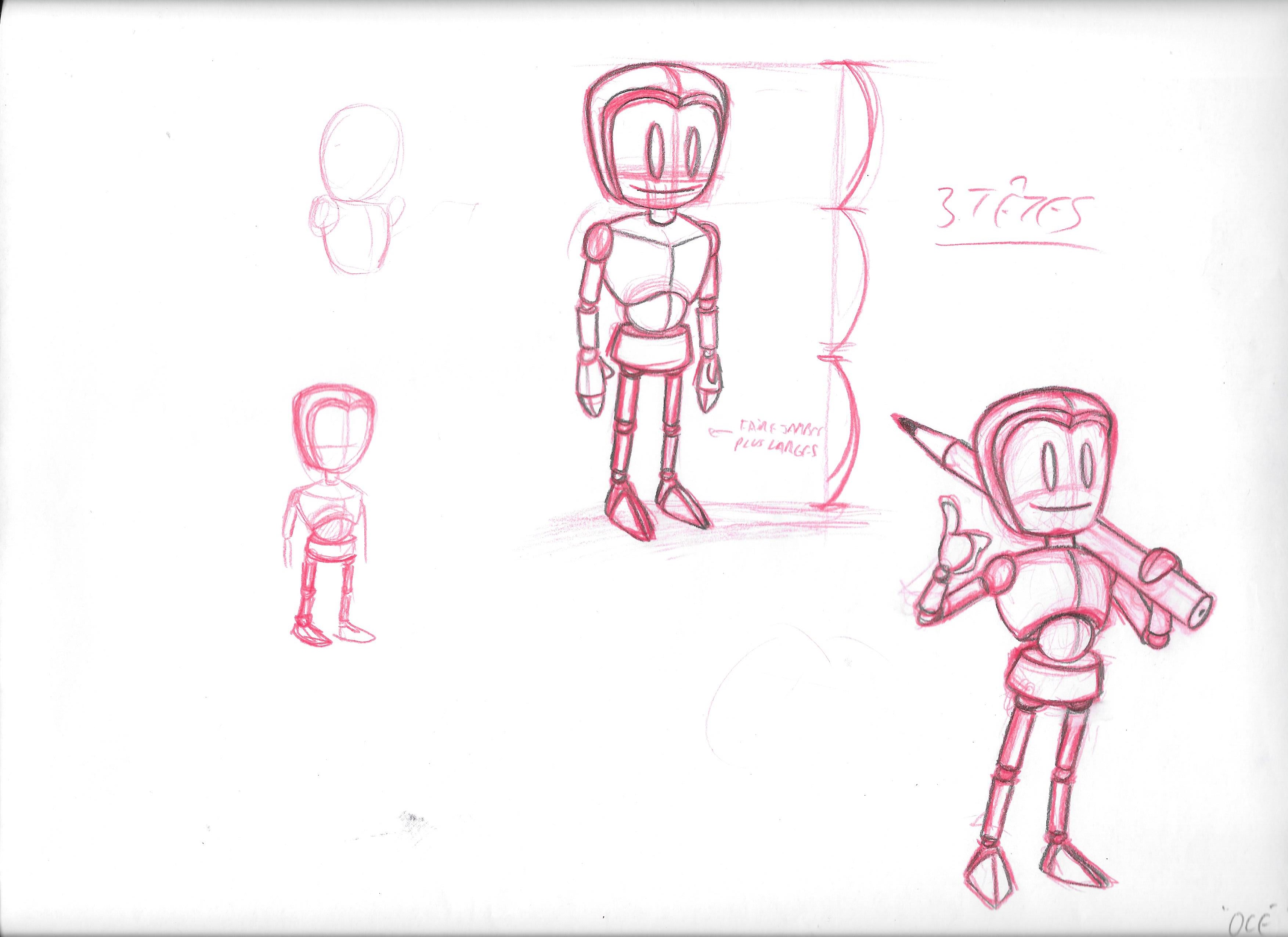 Etudes de poses dynamiques Océ n°1 Animer personnage Océ pose dynamique