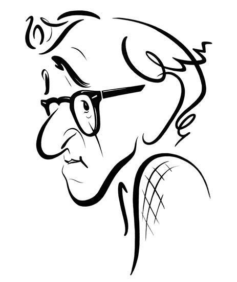 Caricature de Woody Allen par John Kascht