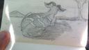 Dessin de cheval en noir et blanc, technique de croquis simple