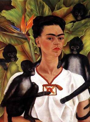 Autoportrait avec des singes (1943)