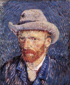 Autoportrait au chapeau de feutre, 1887, huile sur toile