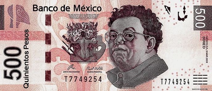 Billet 500 pesos recto