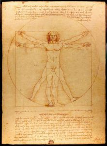 « L’Homme de Vitruve », Léonard de Vinci