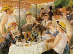 Tableau de Auguste Renoir intitulé « Le déjeuner des canotiers »