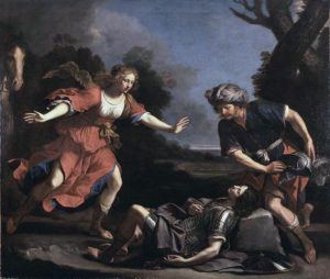 « Herminie retrouve Tancrède », Le Guerchin - Le baroque