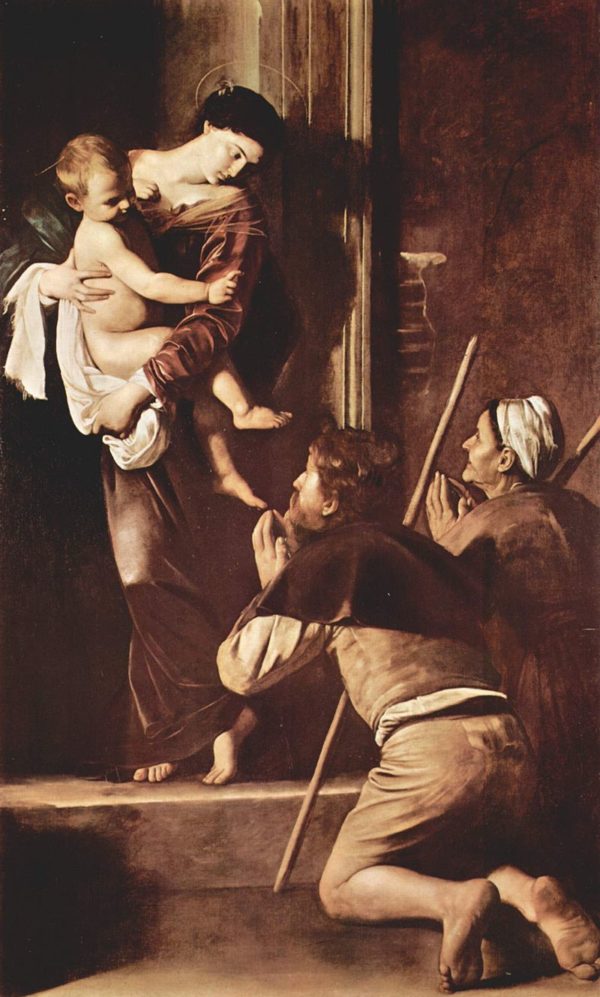 baroque La Madone des pèlerins , Caravage, 16041606