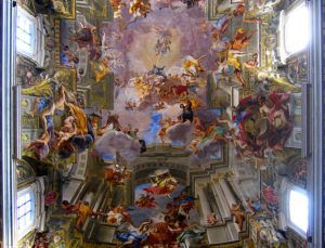 La voûte de l’église San Ignazio, Pozzo - Le baroque
