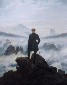 « Le Voyageur contemplant une mer de nuages » de Caspar David Friedrich