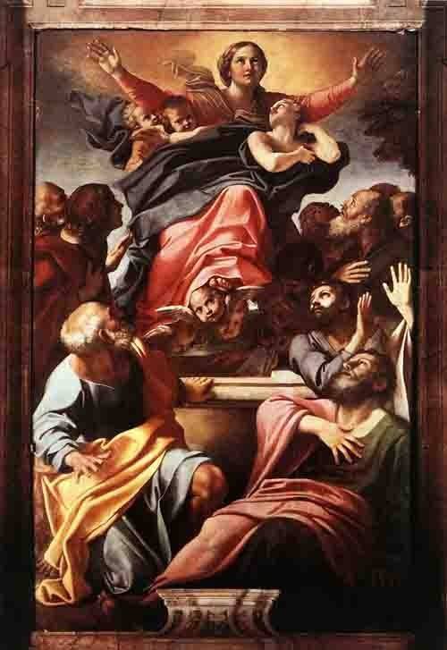 « L’assomption de la vierge », Carrache - Le baroque