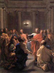 "L'institution de l'eucharistie", Poussin