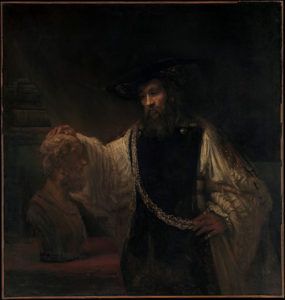 « Aristote contemplant le buste d’Homère », Rembrandt