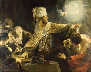 « Le Festin de Balthazar », Rembrandt