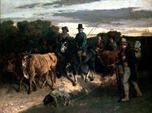 « Les Paysans de Flagey revenant de la foire », Gustave Courbet, 1850