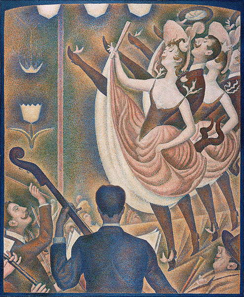 tableau intitulé « Le Chahut » de Georges Seurat