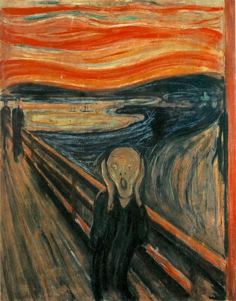 tableau intitulé « Le Cri » de Edvard Munch