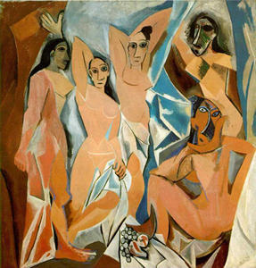 tableau intitulé « Les Demoiselles d’Avignon » de Picasso
