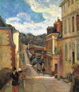 « Rue Jouvenet à Rouen », Gauguin, 1884
