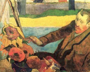 « Van Gogh peignant des tournesols », Gauguin, 1888