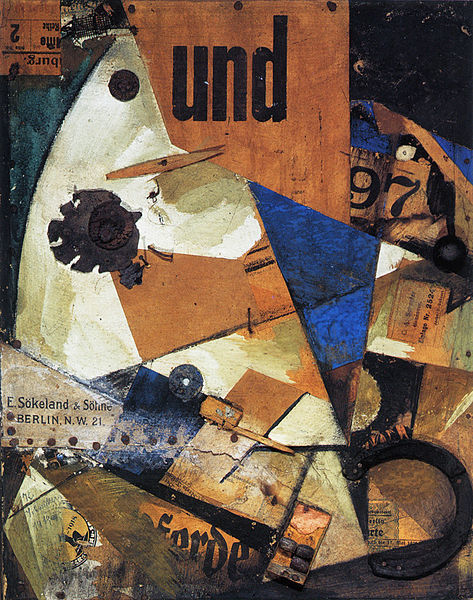 Œuvre intitulée Undbild de Kurt Schwitters