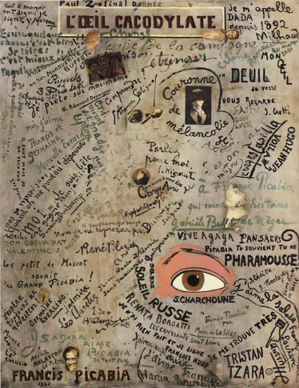 Œuvre intitulée L’Œil cacodylate de Francis Picabia