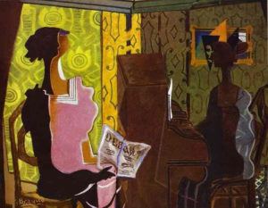 Peinture de Braque intitulée « Le Duo »