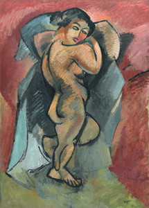 Peinture de Braque intitulée « Le Grand Nu »