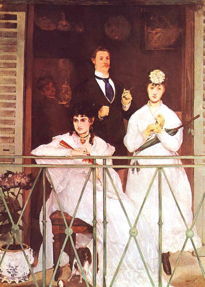 Peinture de Manet intitulée « Le balcon »
