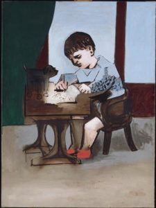 Peinture de Picasso intitulée « Paulo dessinant »