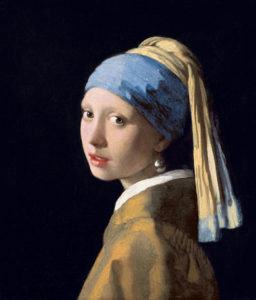 Peinture de Vermeer intitulée “La Jeune Fille à la perle”