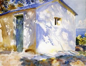 Peinture de John Singer Sargent intitulée “Corfou, ombre et lumière”
