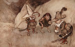 Illustration de Arthur Rackham tirée de “Rip Van Winkle”