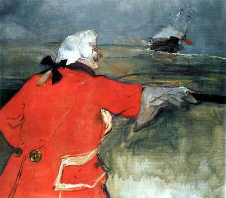 Peinture de Toulouse-Lautrec intitulée  “L'Amiral Viaud”
