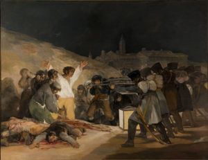 Peinture de Goya intitulée “El Tres de Mayo”