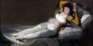 Peinture de Goya intitulée “La maja vêtue”