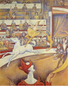 Peinture de Georges Seurat intitulée “Le Cirque”