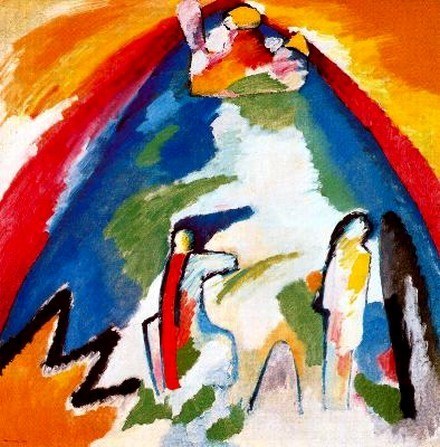 Peinture de Kandinsky intitulée “Montagne”