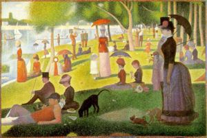 Peinture de Georges Seurat intitulée “Un dimanche après-midi à la Grande Jatte”