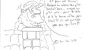 Un dessin humoristique d'un personnage avec un chapeau et des lunettes, tenant une boîte de briques, sur fond de texte