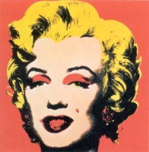 Œuvre de Andy Warhol intitulée “Marilyn rouge”