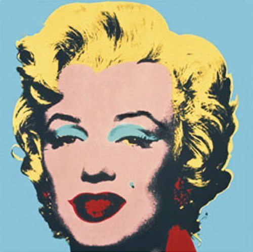 Œuvre de Andy Warhol intitulée “Marilyn bleue”
